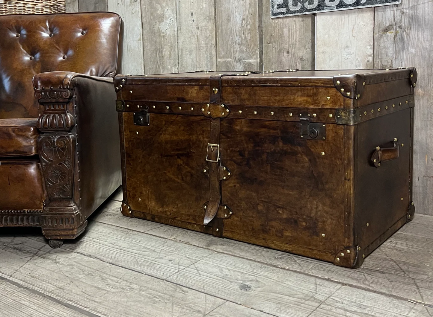 Leather Coffee Table