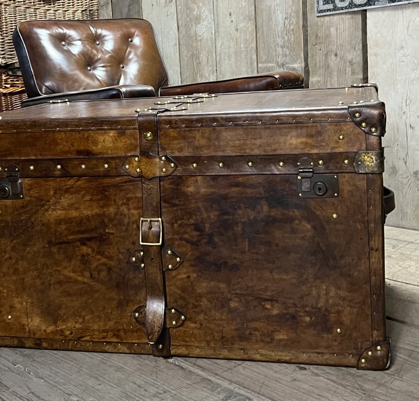 Leather Coffee Table