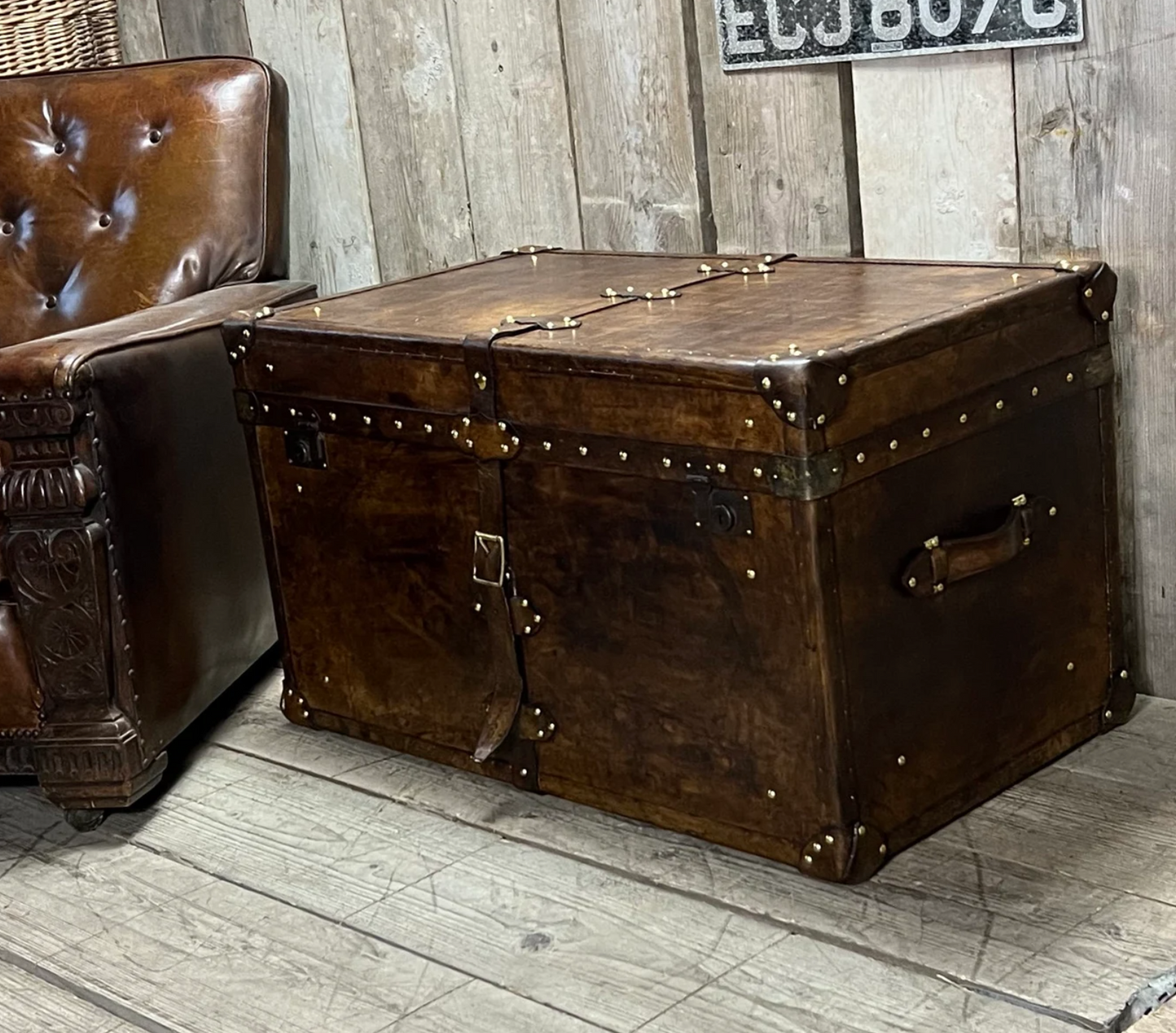 Leather Coffee Table