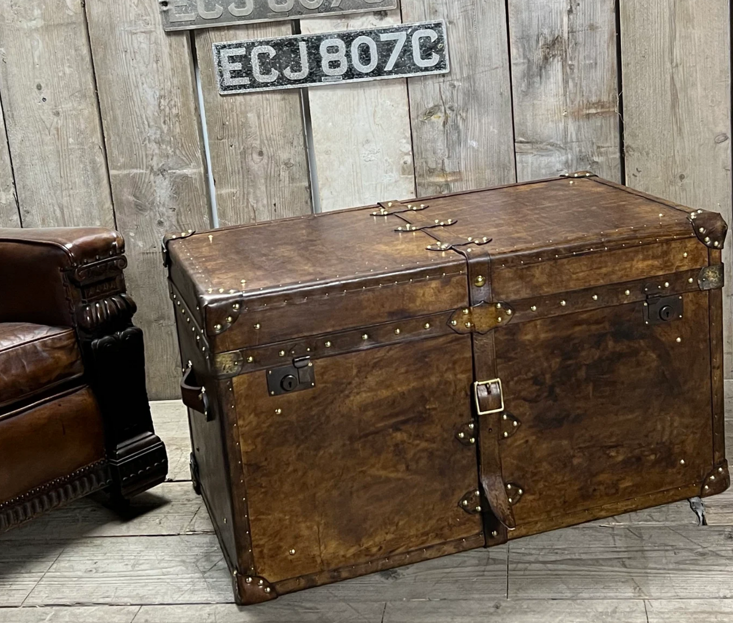 Leather Coffee Table