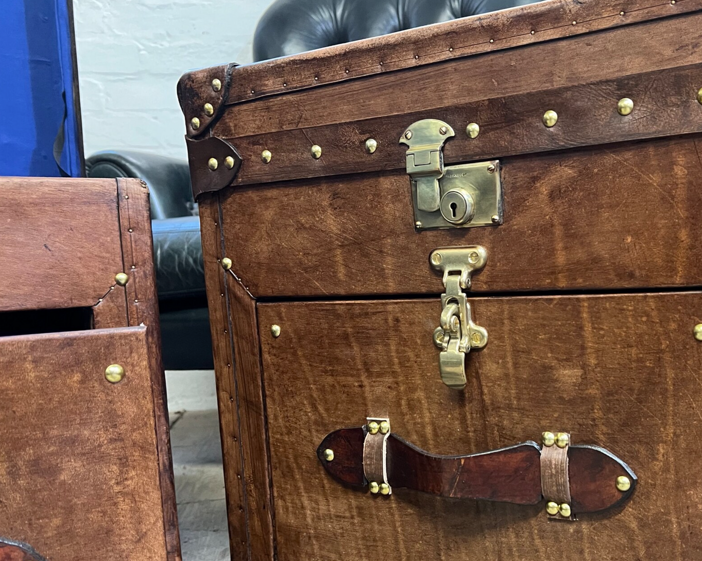 Pair of Tan Vanities Nightstands