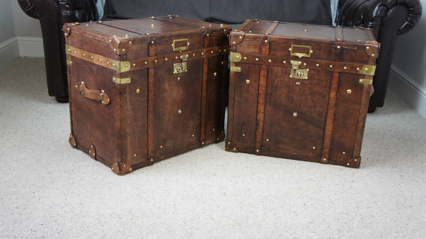 Leather Campaign Chests