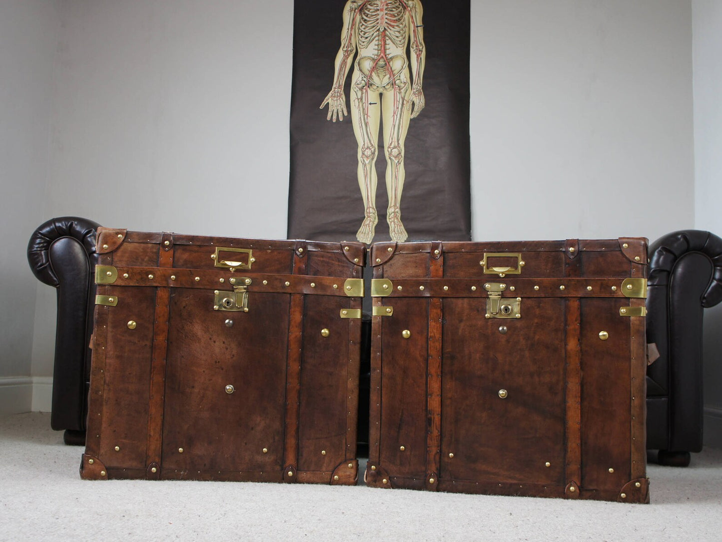 Leather Campaign Chests