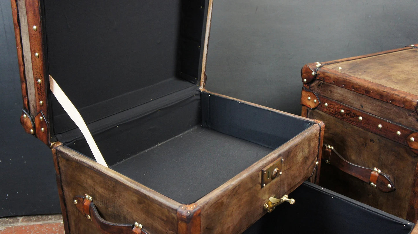 Single Drawer Dark Tan Trunks