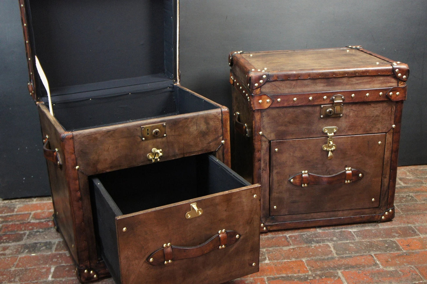 Single Drawer Dark Tan Trunks