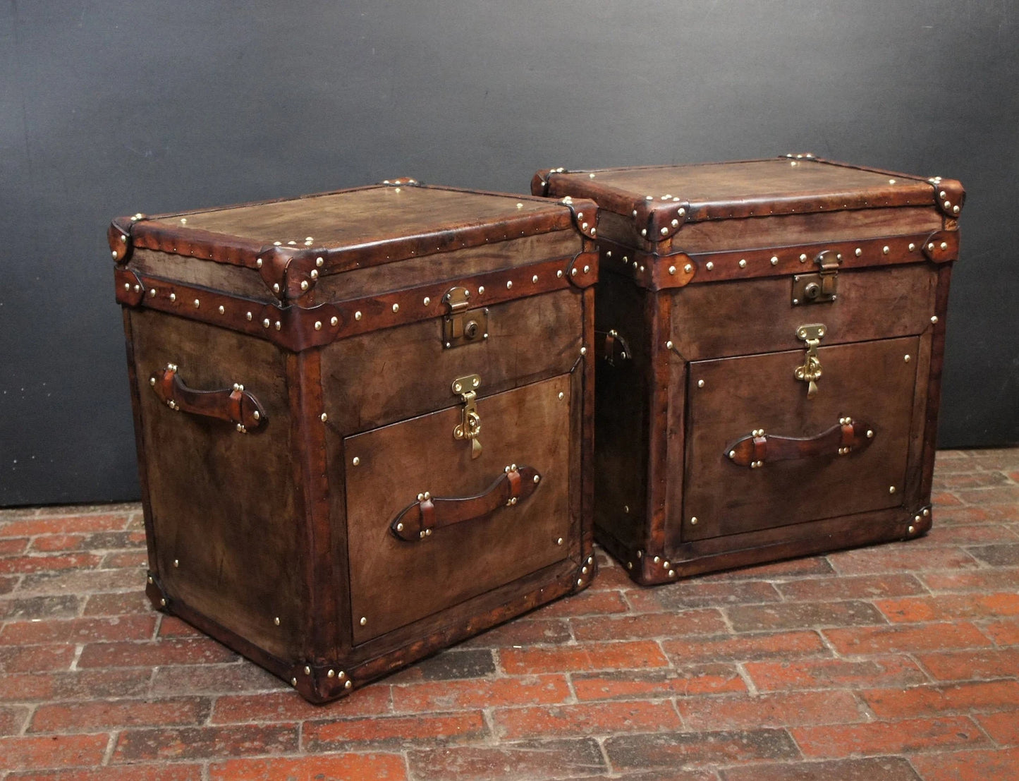 Single Drawer Dark Tan Trunks