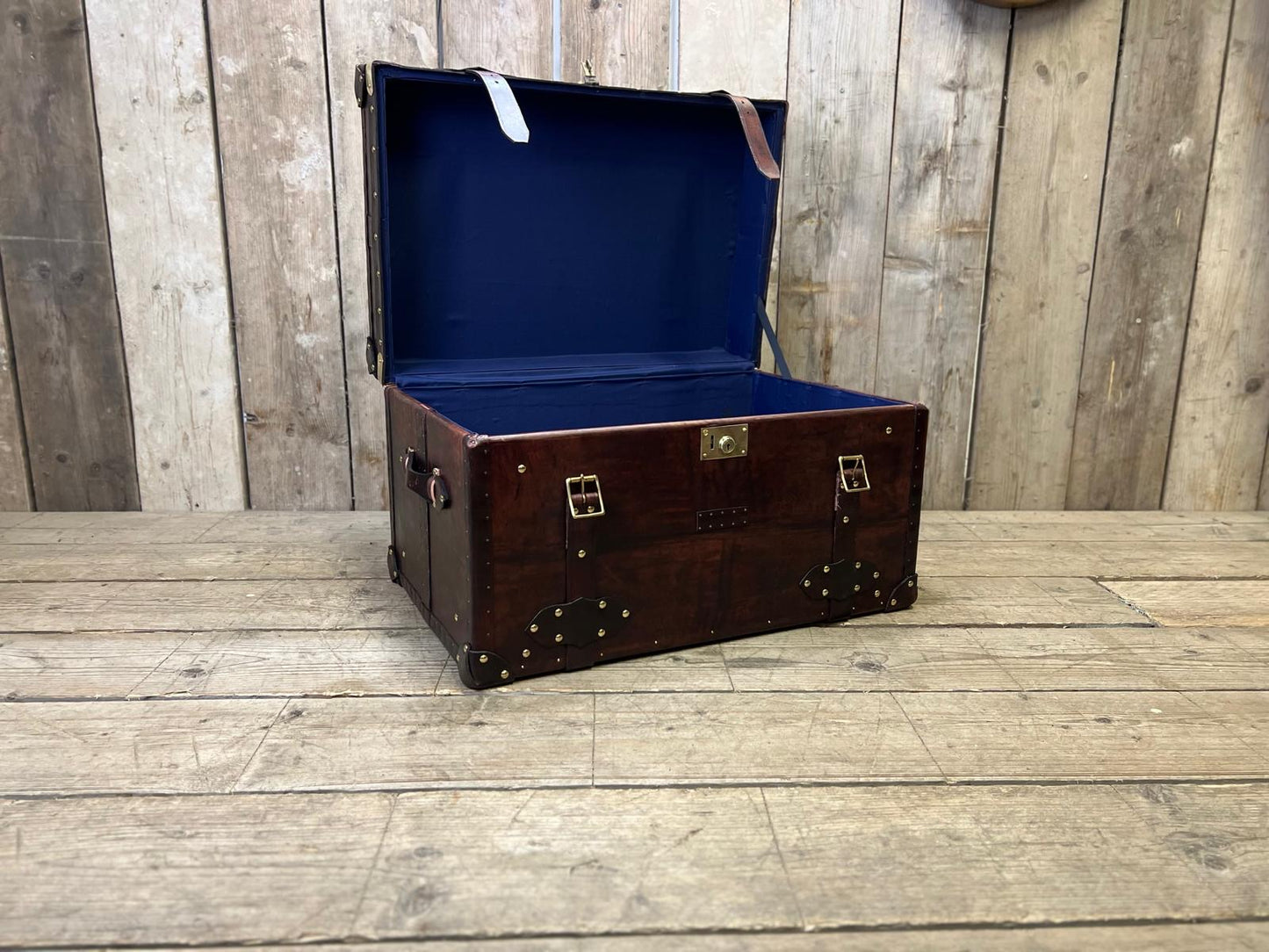 Chestnut Leather Coffee Table