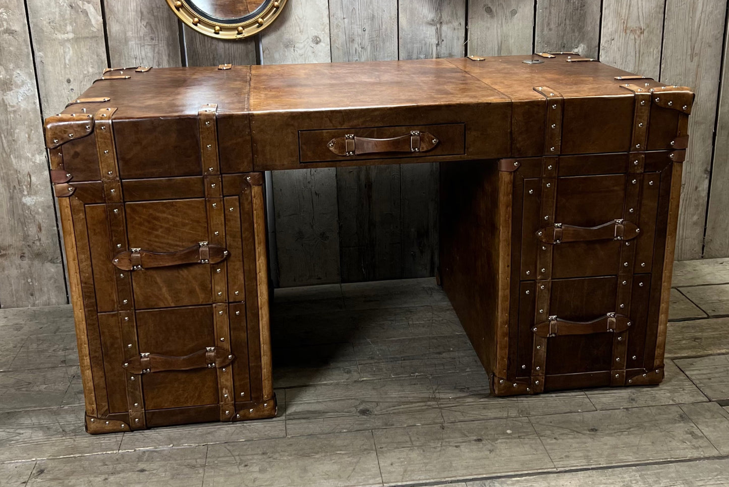 Bridle Leather Office Desk