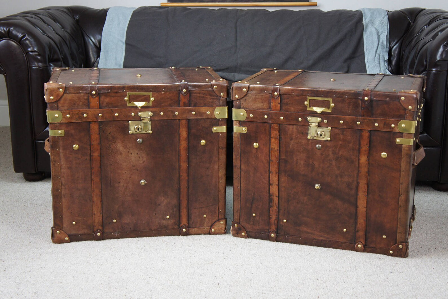 Leather Campaign Chests